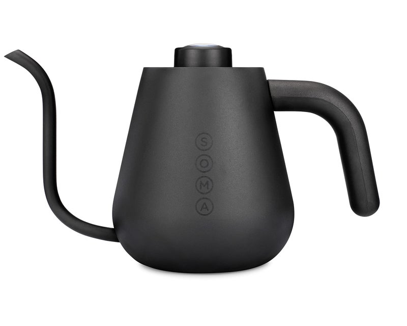 Soma Stainless Steel Gooseneck Coffee & Tea Kettle, Black, 1 Liter, Stovetop - Image 1