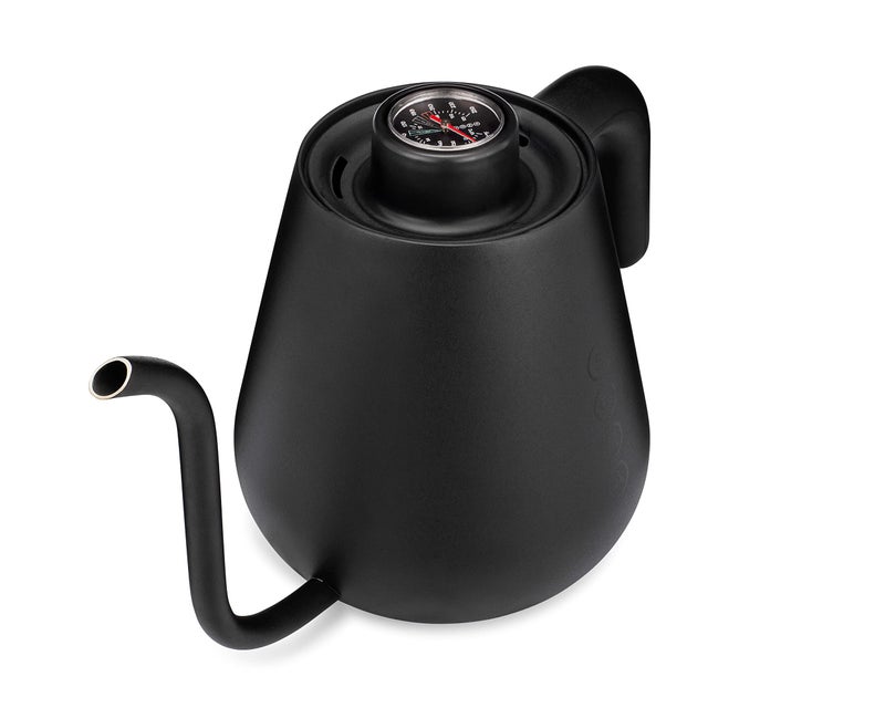 Soma Stainless Steel Gooseneck Coffee & Tea Kettle, Black, 1 Liter, Stovetop - Image 3