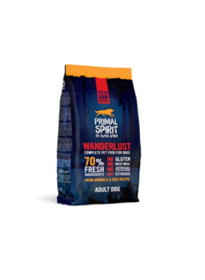 Alpha Spirit Primal 70% Wanderlust Dog Food 1 kg