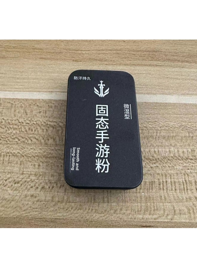 National Service Hand Speed Powder King Eat Chicken Sweat-proof Walking Artifact League Of Legends E-sports God Powder Solid Hand Travel Powder-Product Color:Black Wet Solid Hand Quick Powder  - Image 1