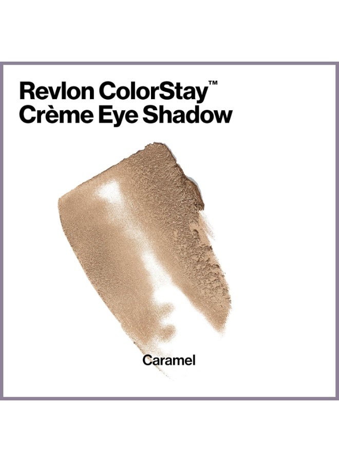 Revlon Crème Eyeshadow, ColorStay 24 Hour Eye Makeup, Highly Pigmented Cream Formula in Blendable Matte & Shimmer Finishes, 710, 0.18 Oz Caramel - Image 4