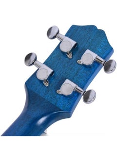 Megarya MegArya Ukulele 24" Concert Size Professional Solid Mahogany Wood with Padded Bag (Blue)  - Image 5