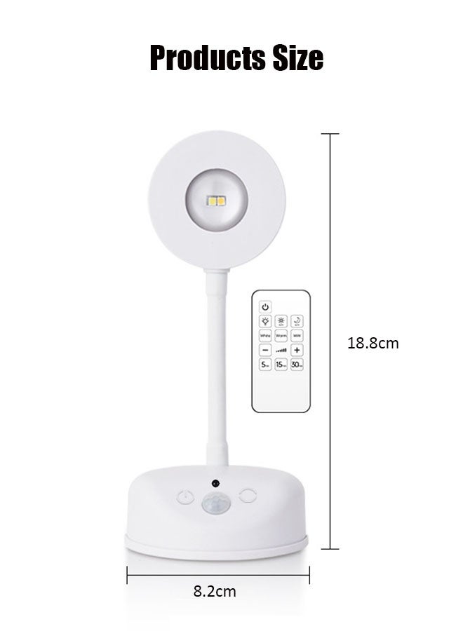 Monda LED Night Light with Motion Sensor, Rechargeable Wall Lamp with Remote Control, Multifunctional and Touch Control, 360° Rotating Wireless Spotlight, Can Timer to turn off lights, Dawn Lamp for Bedroom, Hallway, Stairs - Image 5