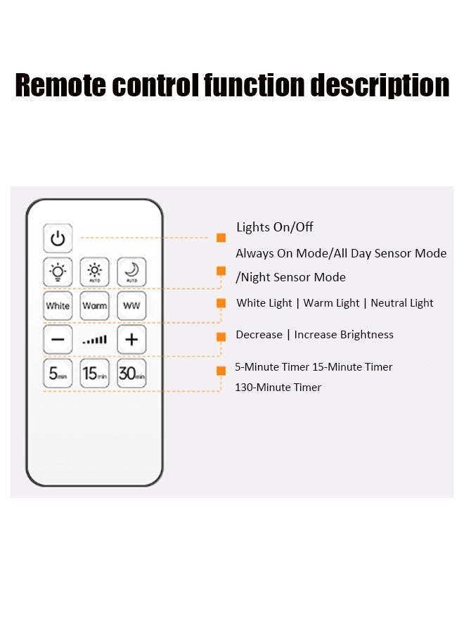 Monda LED Night Light with Motion Sensor, Rechargeable Wall Lamp with Remote Control, Multifunctional and Touch Control, 360° Rotating Wireless Spotlight, Can Timer to turn off lights, Dawn Lamp for Bedroom, Hallway, Stairs - Image 3