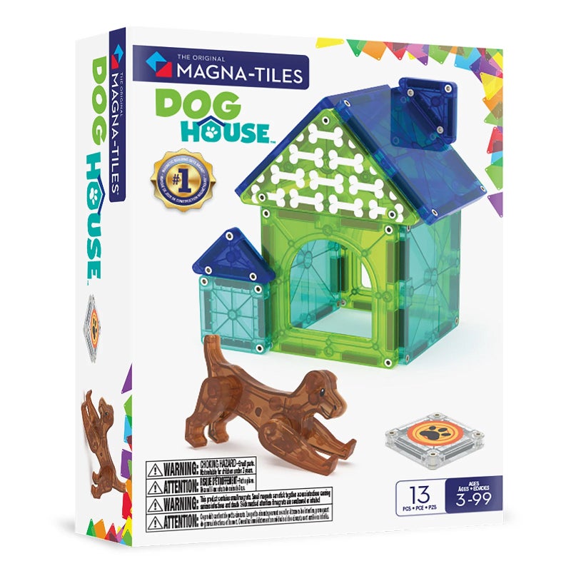 MAGNA-TILES مجموعة بيت الكلب 13 قطعة - Image 1