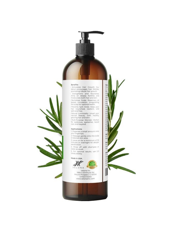 velona Organic Amla Oil with Rosemary - 8 oz | Promoting Hair, Scalp, Eyelash and Eyebrow Growth | 100% Natural and Pure - Image 4