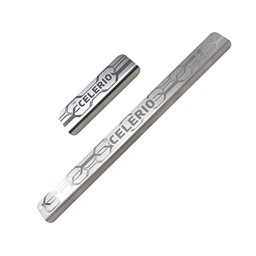 GFX Car Door Still Guard - Stainless Steel, Protects Painted Edges from Scuffs or Scratches Compatible with Celerio Set of 4Pcs (After-Market) Model - 2021 Onwards - Image 3