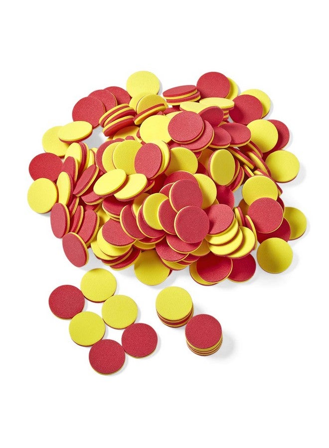 hand2mind hand2mind Foam Two-Color Counters, Red and Yellow Counters, Counting Manipulatvies, Math Counters for Kids, Counting Chips, Math Manipulatives, Math Bingo Chips, Counters for Kids Math (Pack of 200) - Image 1