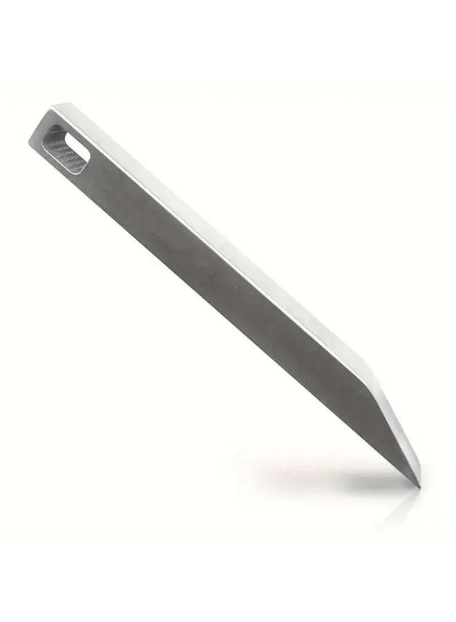 1pc Durable Metal Keychain Pry Bar Portable Tool with Textured Grip for Car Keys Wallet Backpacks - Image 2