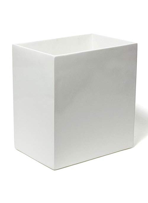 Jonathan Adler Jonathan Adler Lacquer Bath Wastebasket One Size White 