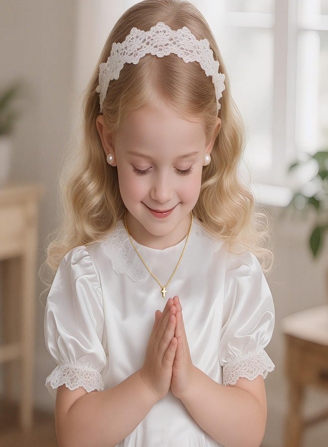 M MOOHAM Cross Necklace for Women Teen Girls Gifts - Gold Necklace Jewelry for Women, Dainty 14k Gold Plated Tiny Small Cross Pendant Necklaces for Womens, Religious Christian Gifts for Womens Girls - Image 4