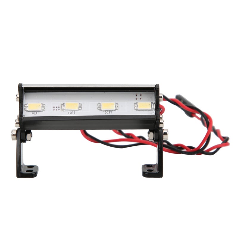 RC 4LED Super Bright Roof Lamp 55mm Light Bar for Traxxas 1/16 Teton 1/16 Summit 1/16 E Revo - Image 2