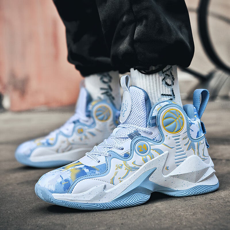 Large Size Putian Student Basketball Shoes Men'S Shoes Medium And Large Children'S Mesh Breathable Non-Slip Youth Sports Shoes - Image 1
