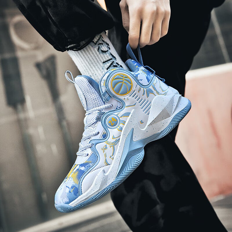 Large Size Putian Student Basketball Shoes Men'S Shoes Medium And Large Children'S Mesh Breathable Non-Slip Youth Sports Shoes - Image 5