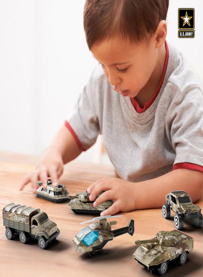 Lollipop مجموعة سيارات الجيش الأمريكي المصنوعة من الصب - 6 سيارات عسكرية للأطفال، شاحنات الجيش، جيبات، ألعاب قوة الاستطلاع للأولاد من عمر 4-7 سنوات، مجموعة ألعاب الجيش المرخصة رسميًا للمغامرات - Image 4