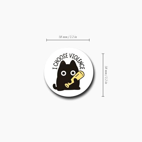 WUBUPRINT Button Badges with Fridge Magnet | Funny Quotes Combo 10 Round Plastic Button Badges with Strong Magnet | Perfect for Gifts, Jackets, Backpacks & More (Multicolor) Pack of 6 - Image 5
