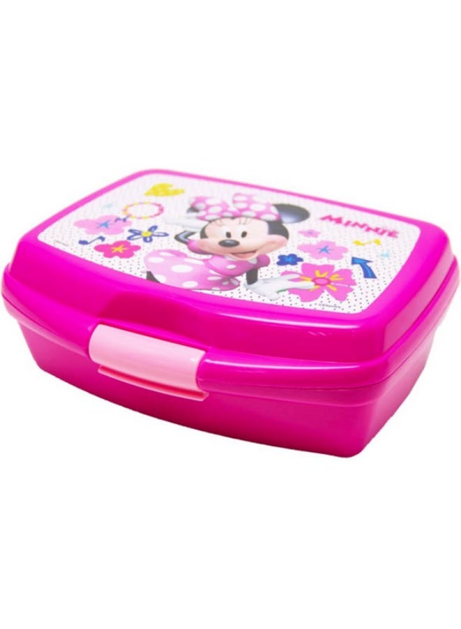 فيرست كيد علبة غداء مستطيلة عالية الجودة ومتينة للأطفال بتصميم ميني ماوس من فيرست كيد، باللون الوردي، موديل 112-30-026 - Image 3