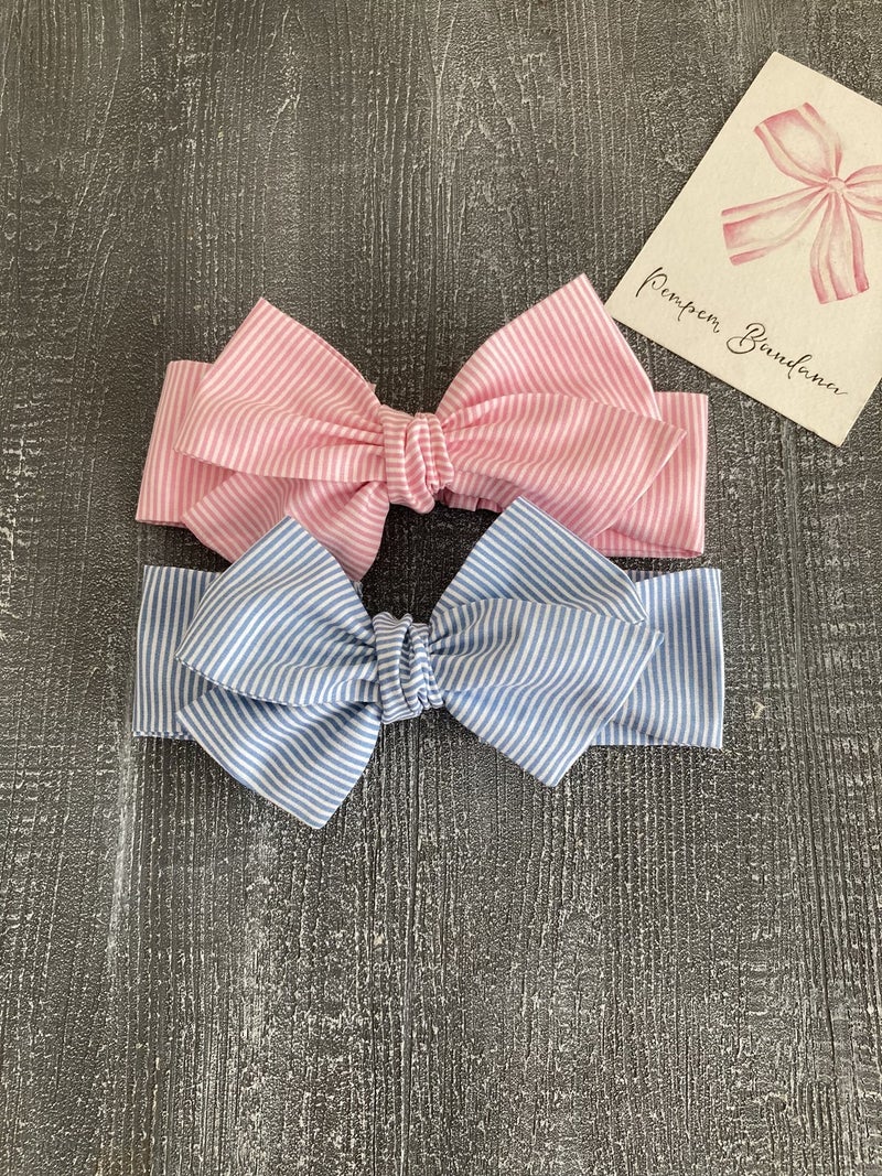 Pempem Bandana Pempem Baby Girl Large Bow Bandana Set of 2