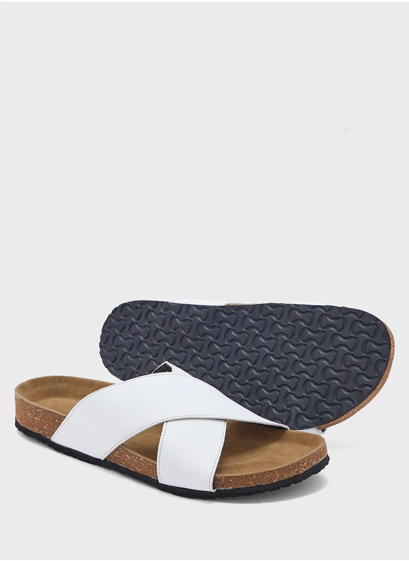 روبرت وود Arch Support Cross Strap Sandals