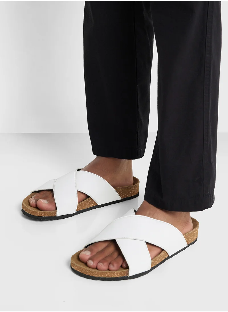 روبرت وود Arch Support Cross Strap Sandals