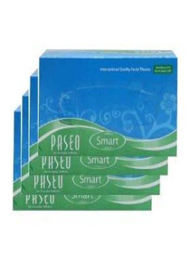 Paseo Smart for Everyday Softness Travel Pack Facial Tissues 100 Pulls 2 ply 200Sheets (Pack of 8) - Image 1