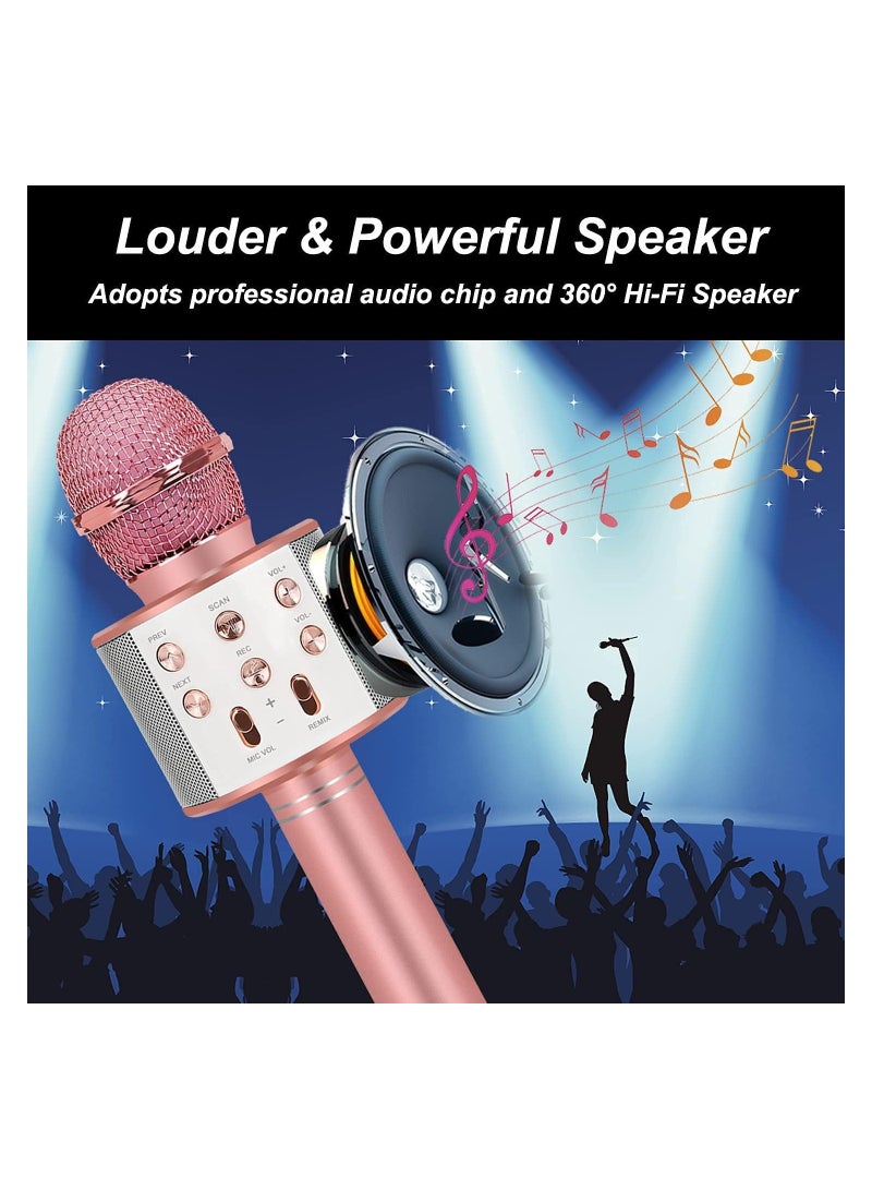 Wireless Bluetooth Microphone,Portable Handheld Mic Speaker For All Smartphones,Gifts For Girls Kids Adults All Age - Image 4