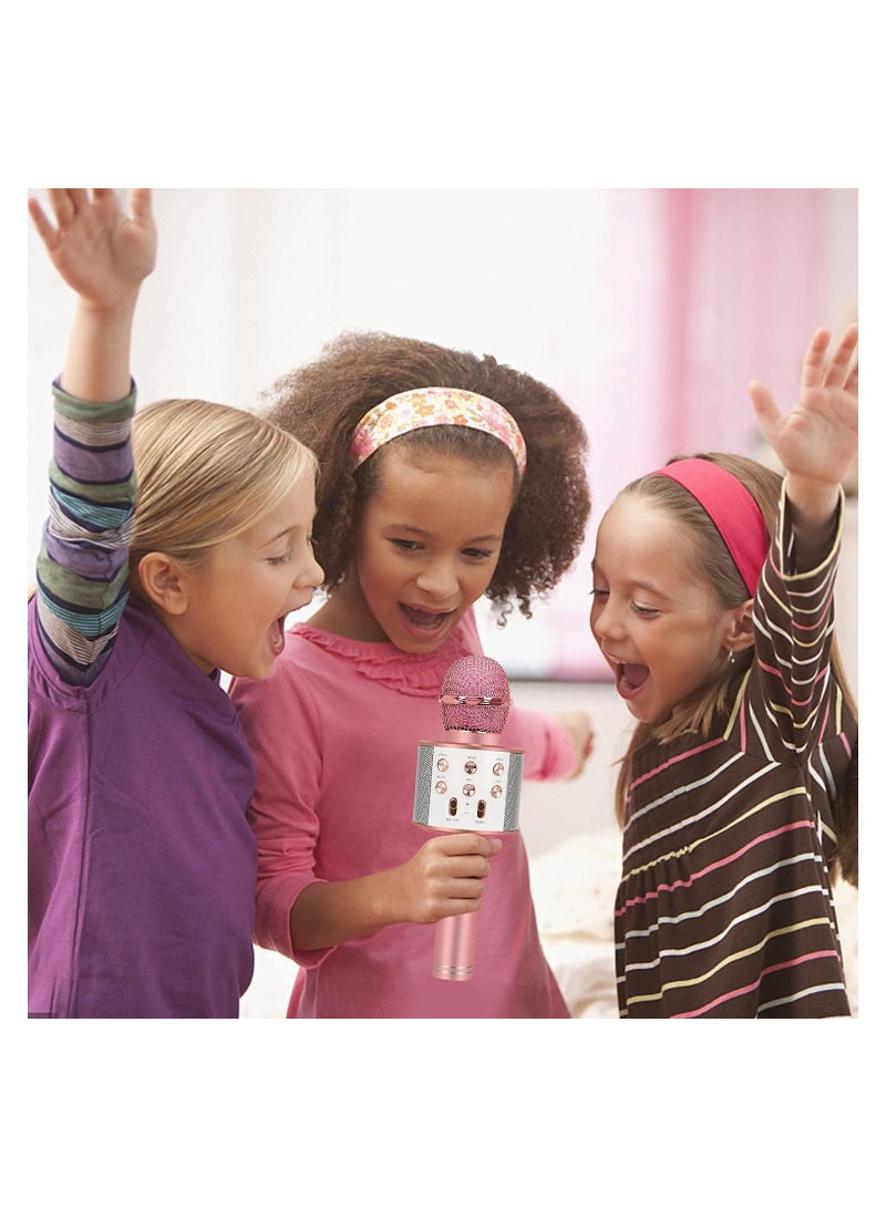 Wireless Bluetooth Microphone,Portable Handheld Mic Speaker For All Smartphones,Gifts For Girls Kids Adults All Age - Image 2