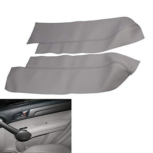 DSkoiph غطاء مسند الذراع لواجهة الباب DSkoiph جلد يسار ويمين لهوندا CR-V 2007-2012 (رمادي) - Image 5