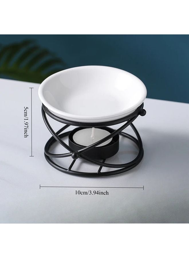 Black White Disc Guddong Lamp Golden Black Metal Globe Bohemian Home Decor No Electricity Needed Fragrance Diffuser - Image 5