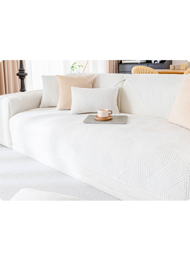 KUYING New Short Plush Sofa Mat 110-180cm