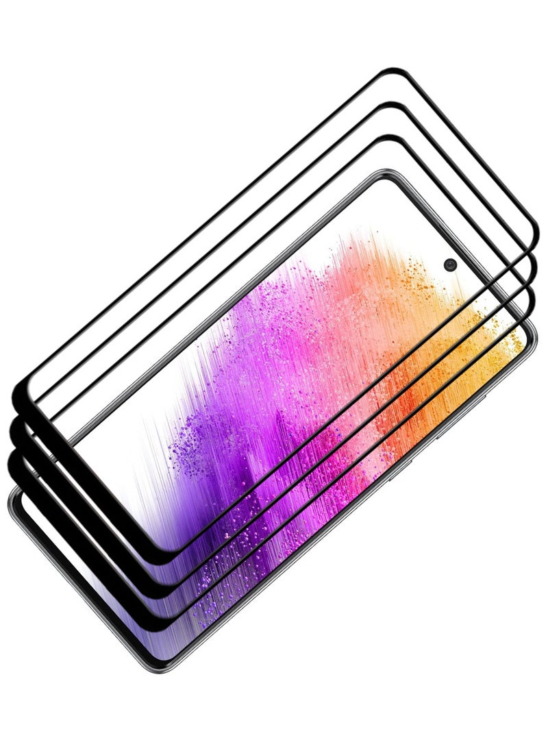 ACLIX 3 Pieces Antistatic ESD Dustproof Premium Quality High Definition Tempered Glass Screen Protector Designed For Samsung Galaxy A73 5G - Image 1