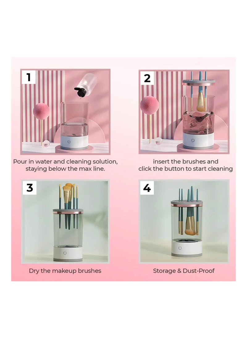 Spinning Cosmetic Brush Cleaner,Electric Makeup Brush Cleaner,for All Size Makeup Brush