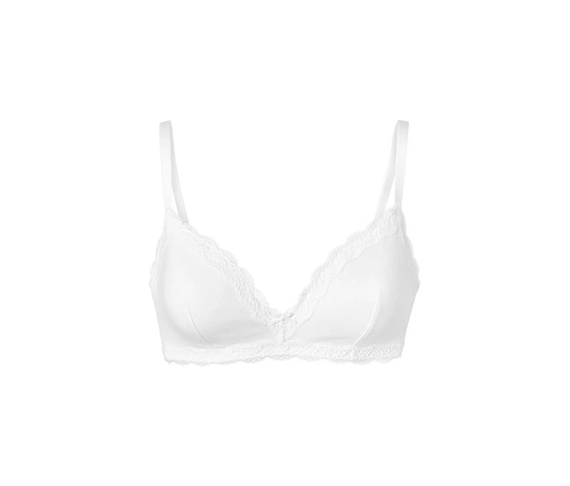 Tchibo Women Soft Padded Non Wired Bra, White - Image 2