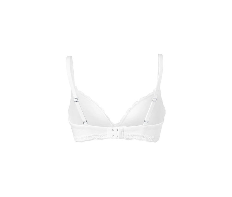 Tchibo Women Soft Padded Non Wired Bra, White - Image 3