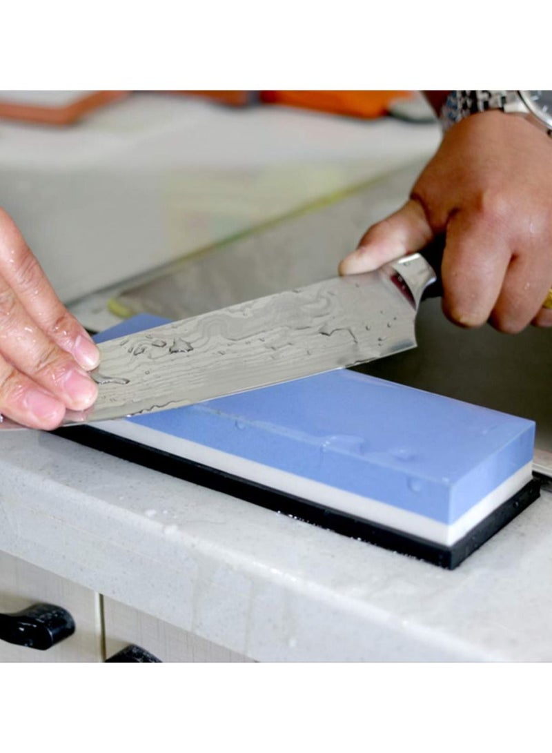 Exquisite Whetstone Knife Sharpener Whetstone Set Water Whetstone Best Wet Stone Kitchen Knives Sharpening Kit - Image 3