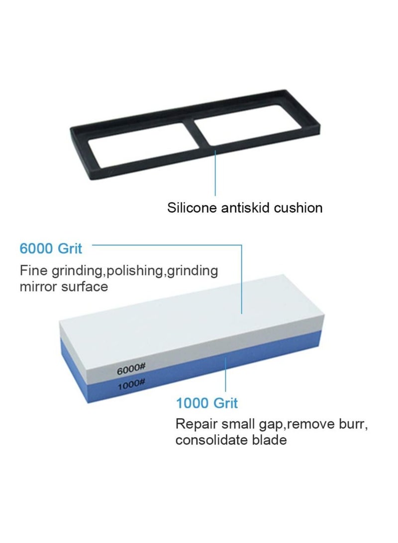 Exquisite Whetstone Knife Sharpener Whetstone Set Water Whetstone Best Wet Stone Kitchen Knives Sharpening Kit - Image 2
