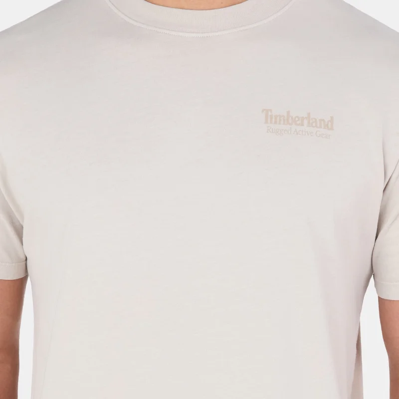 Timberland Beige Men's Logo T-Shirt for Men | Best Price UAE