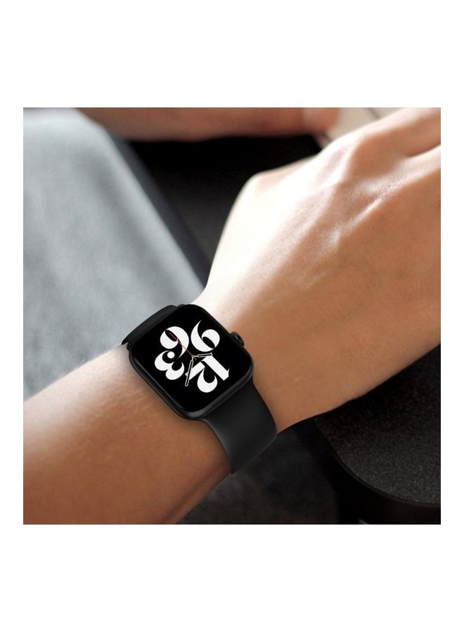 BGM Replacement Band for Apple Watch Series 1/2/3/4/5/6/SE 42/44mm Black - Image 5