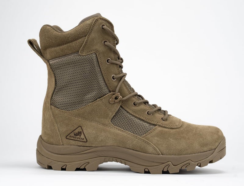 RYNO GEAR 8" Coolmax Tactical Combat Boots Brown Size: 10.5 - Image 2