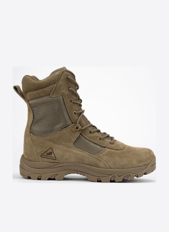 RYNO GEAR 8" Coolmax Tactical Combat Boots Brown Size: 10.5 - Image 1