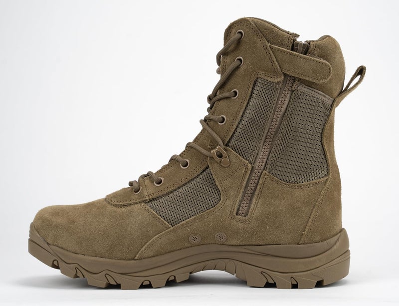 RYNO GEAR 8" Coolmax Tactical Combat Boots Brown Size: 10.5 - Image 3