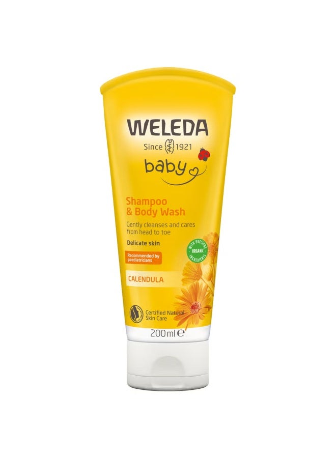 Weleda Calendula Shampoo & Body Wash 200ml - Image 1