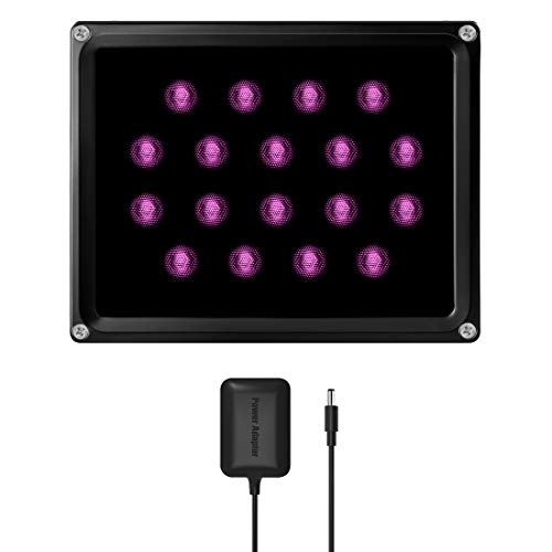 Tendelux 200ft Long Range IR Illuminator | BI18 90° LED Outdoor IR Flood Light for Security Camera (w/Power Adapter) - Image 1