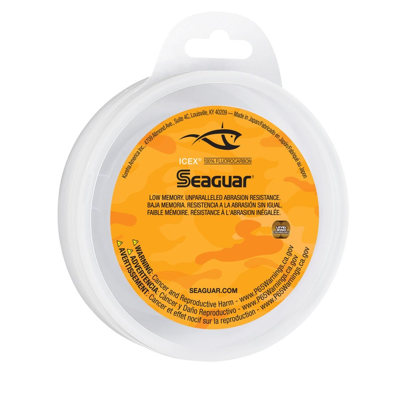 Seaguar IceX Fluorocarbon Fishing Line â€“ Low Memory, Micro Diameter with Exceptional Abrasion Resistance, Knot and Tensile Strength, To Help Detect Bites, Made for Hard Water, 50-Yards, Clear - Image 1