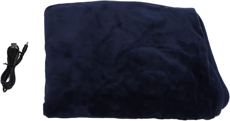 Electric Heating Blanket, Thermal Heated Blanket, Noon Rest Knee for Office Nap and Home Relaxation (Blue) - Image 2
