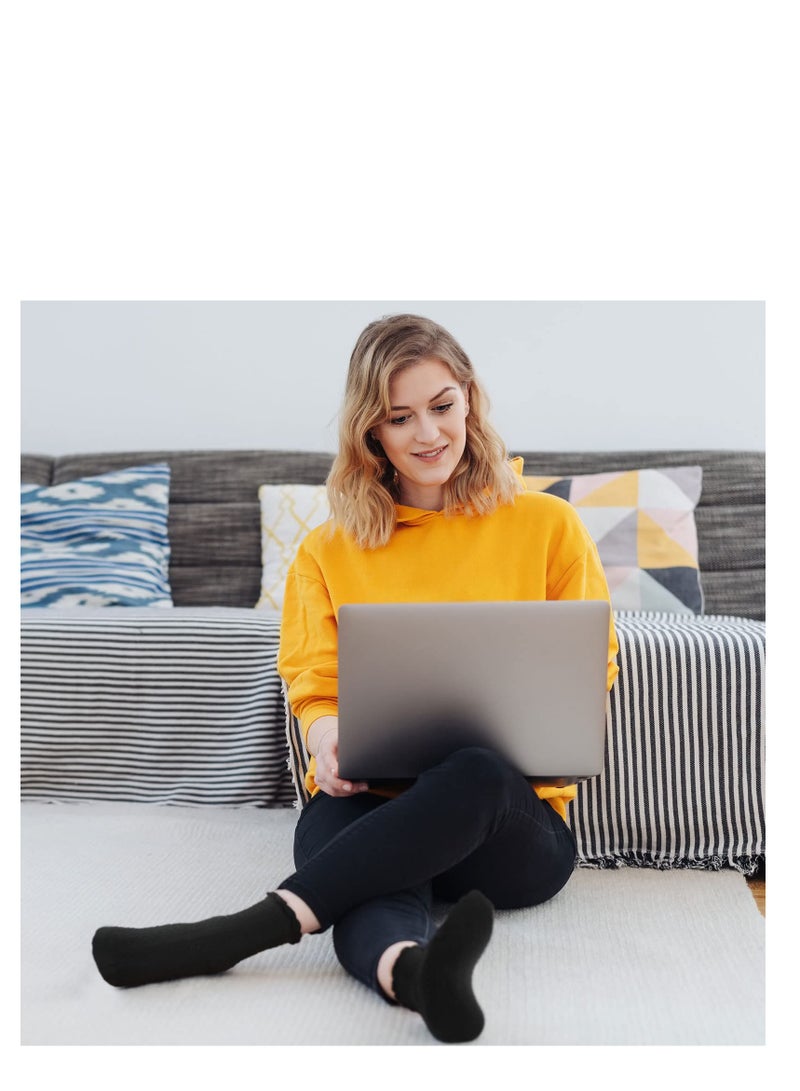 SYOSI 5 Pairs Ruffle Socks Ankle Soft Crew Socks Cute Frilly Lace Socks Macaron Plush Socks Cotton Socks for Girls Women - Image 4