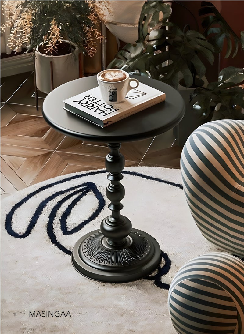 MASINGAA Sofa Side Table, Coffee Table, Nordic Corner Small Table, Tea End table  for Living Room, Outdoor, Bedroom, Black  - Image 2