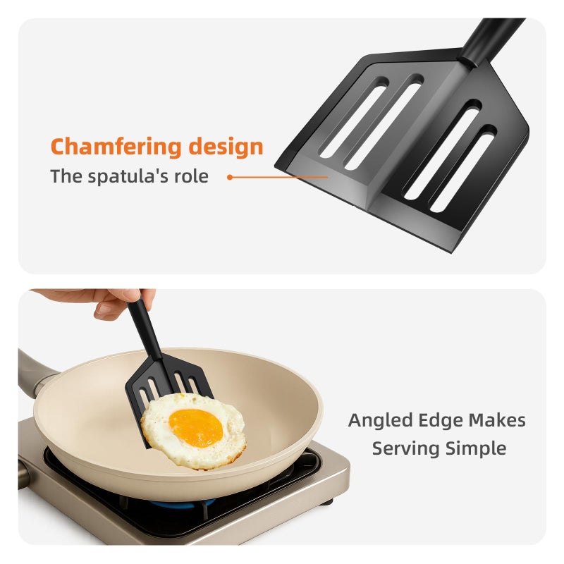Mage Crab Meat Chopper, Heat Resistant Meat Masher for Hamburger, Ground Beef Smasher, Non Stick Mix Ground Chopper, Mix and Chop Potato Masher Tool 2in1 Twist Design - Image 3