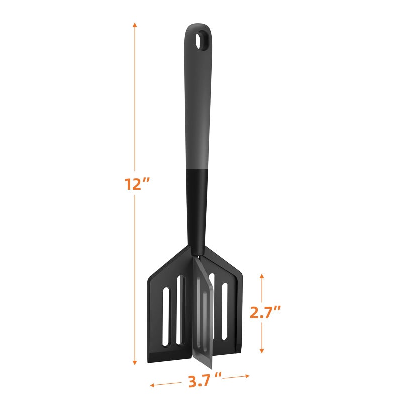 Mage Crab Meat Chopper, Heat Resistant Meat Masher for Hamburger, Ground Beef Smasher, Non Stick Mix Ground Chopper, Mix and Chop Potato Masher Tool 2in1 Twist Design - Image 2