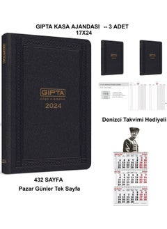 GENC DIJITAL BASKI GENC DIGITAL PRINTING 2024 Checkout Agenda 17 x 24 Commercial Daily Agenda 3 Calendars  - Image 2